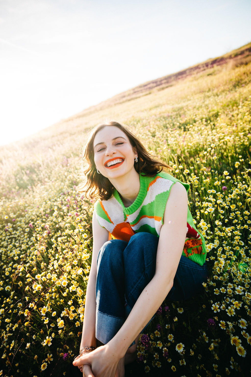 Los angeles photographer and director alexa miller captures friends making memories amongst the california wildflowers